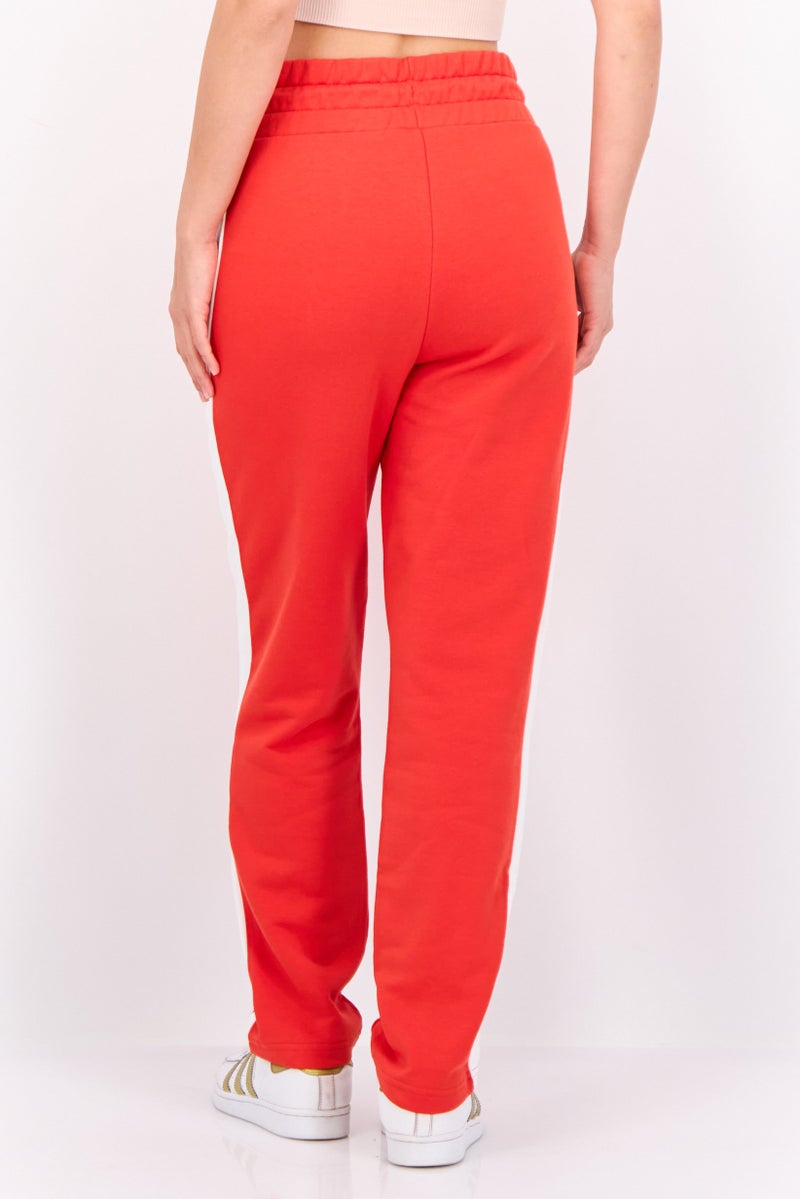 PUMA سروال رياضي نسائي مناسب في الهواء الطلق، أحمر محترق/أبيض - Image 4